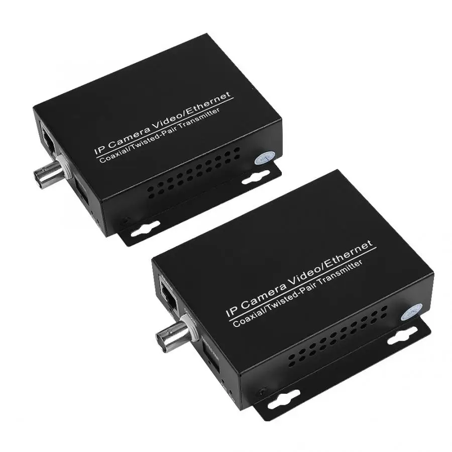 1 пара Ethernet IP удлинитель по коаксиальному HD сетевому комплекту EoC коаксиальный кабель передачи расширитель для безопасности камеры видеонаблюдения коаксиальный Ca