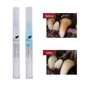 

5ml/Pen 2/3Pcs Pet Teeth Cleaning Pen Pet Dog Teeth Whitening Pen Pet Dog Cats Teeth Cleaning Pen with Teeth Tool Universal