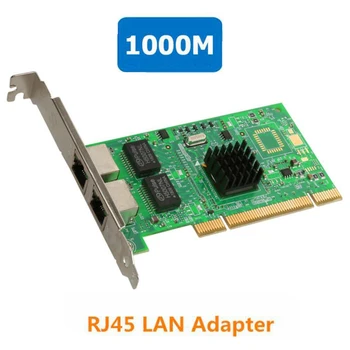 

Intel 82546 Dual RJ45 port PCI-Express Gigabit Ethernet Network Adapter PCI Network Card 10/100/1000Mbps LAN Adapter Controller