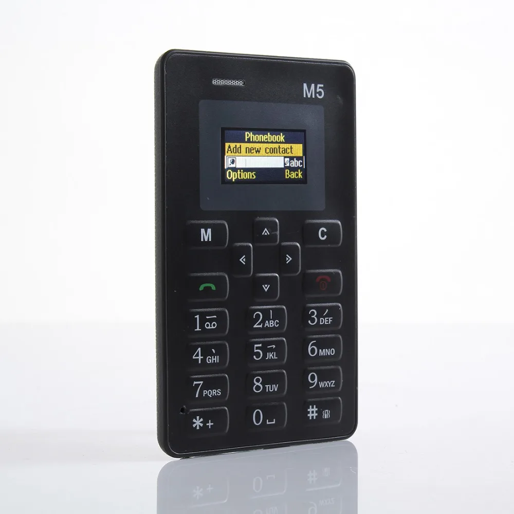 Aiek M5 карта мобильный телефон мини карманный студенческий персональный ультра тонкий телефон Bluetooth Dialer Celular