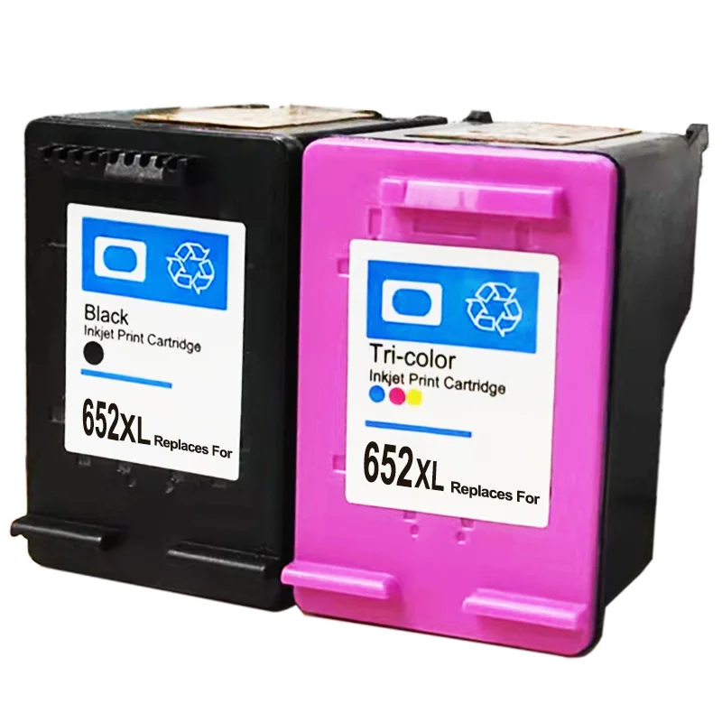 Ink Cartridge Hicor Remanufactured Ink Cartridges For hp 652 For HP 652XL Color Use with DeskJet 1115 2135 3635 3755 3835 3836 4535 4675