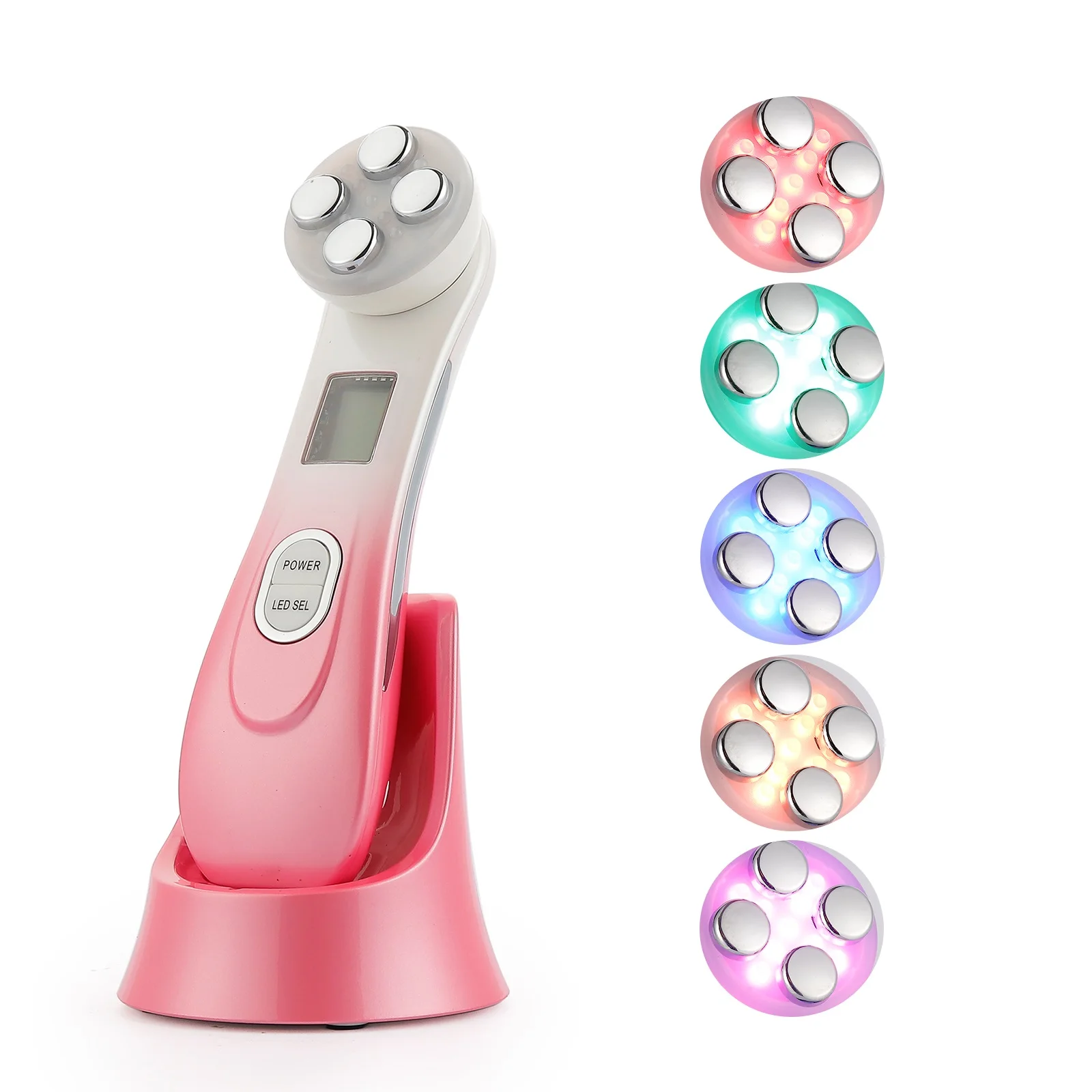 NOBOX-5in1 RF EMS Electroporation LED Photon Light Therapy Beauty Device Anti Aging Face Lifting Tightening Eye Facial Skin Care 9