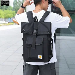 Backpack Lightweight breathable Travel Backpack Large Capacity Oxford Men's High Quality Backpacks for Men Simple Black Male Bag