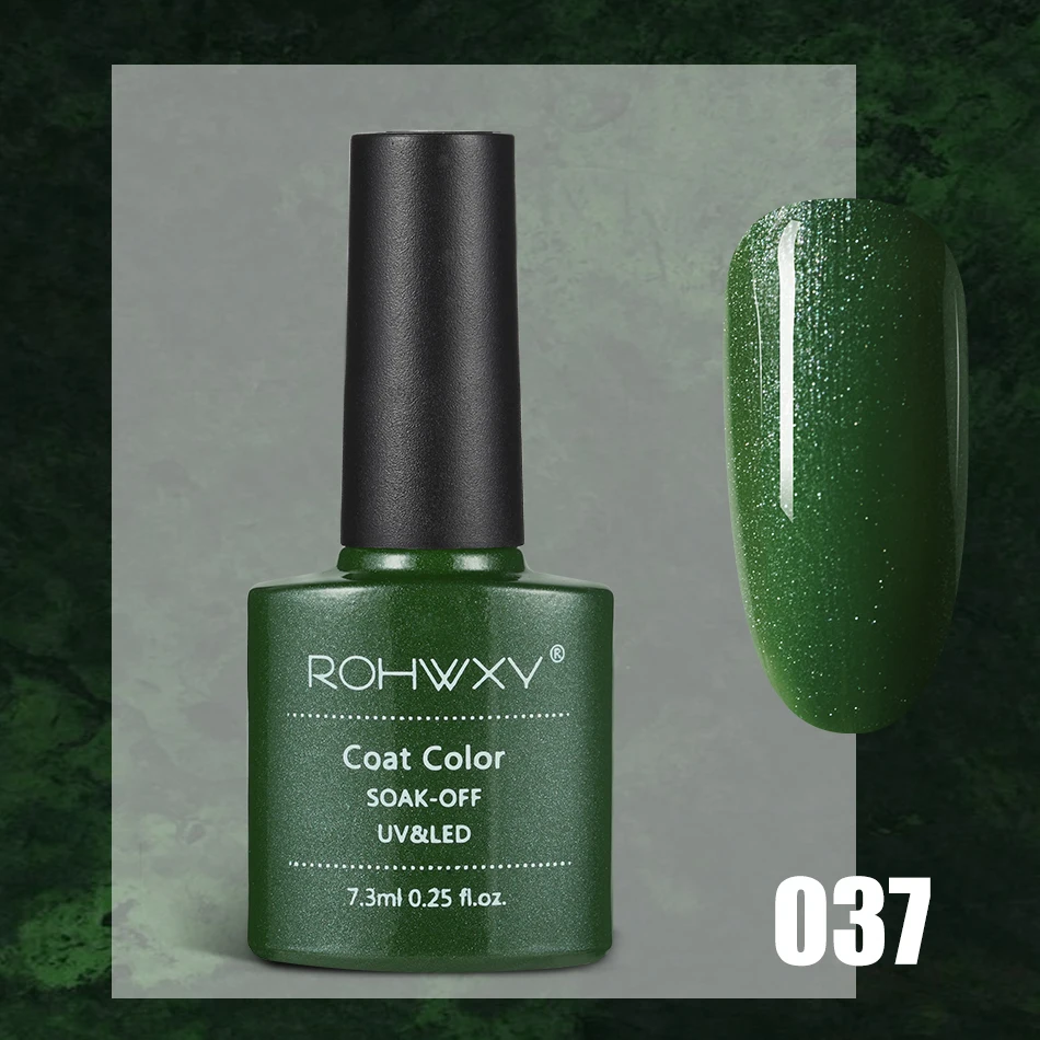 A037 ROHWXY УФ-гель для ногтей Гибридный лак для замачивания ногтей полуперманентный верхний Базовый лак для ногтей все для маникюра Гель-лак - Цвет: A037