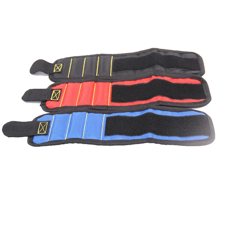 beehive tool bags Magnetic Wrist Support Band with Strong Magnets for Holding Screws Nail Bracelet Belt Support Chuck Sports Red Blue Black mini tool bag