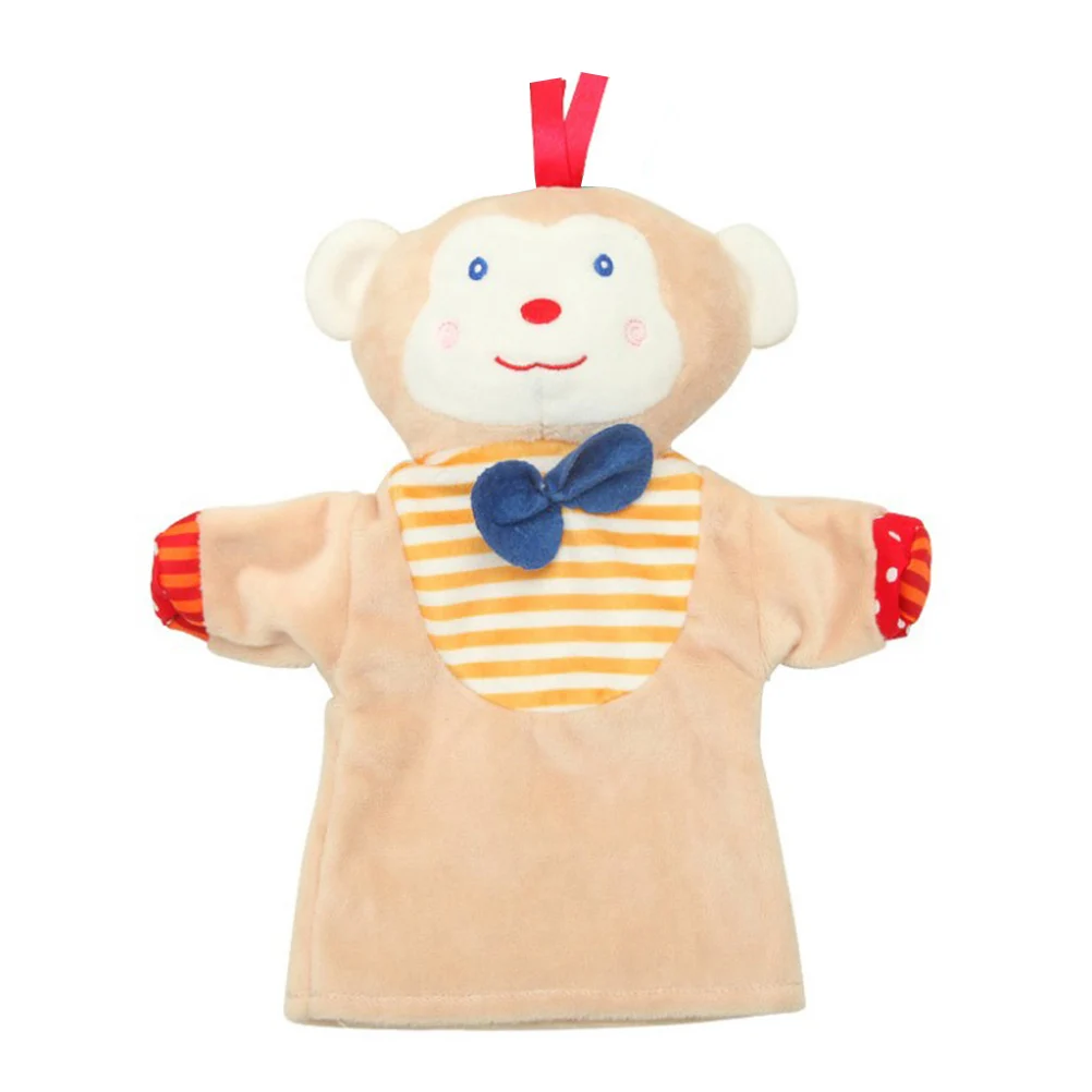 2pcs Creative Child Baby Favor Monkey& Frog Shaped Dolls Glove Hand Puppet Story Telling Toys For Kids