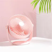 Перезаряжаемый Настольный вентилятор USB мини-вентилятор 7 дюймов 2000 мАч батарея 360 градусов регулировка угла воздуха Охлаждающие вентиляторы портативный вентилятор для дома