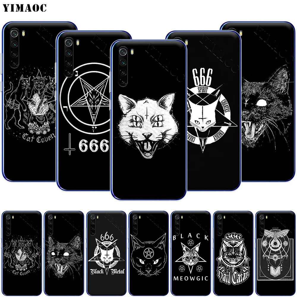 Чехол для телефона YIMAOC Witch and Cat Xiaomi MI 9T 9 8 6 SE F1 CC9 CC9E A3 A2 A1 GO S2 K20 Pro Lite|Бамперы| |