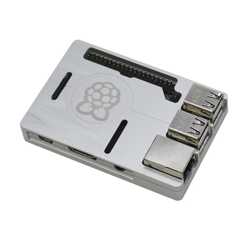 3 в 1 для Raspberry Pi 3 Model B+(Plus)+ алюминиевый корпус с ЧПУ+ 5 В 3A наборы адаптеров питания Us Plug