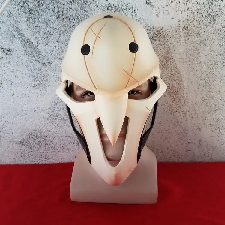 OW Reaper Mask Cosplay Costume Helmet Resin Plastic Halloween Game Gifts Anime Party