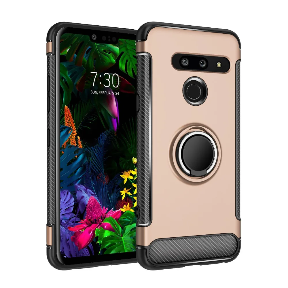 Чехол для LG V30 Plus, роскошный чехол, полное защитное кольцо, магнитный держатель, противоударный чехол для телефона s для LG V30 V35 V30S ThinQ Coque