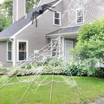 

Giant Stretchy SpiderWeb Halloween Cobweb Terror Party Horror Decoration Haunted House Halloween Spiders Web Halloween Decora
