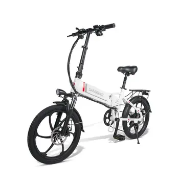 شراءالذكية الكهربائية دراجة Samebike 20LVXD30 عجلتين دراجات كهربائية 48V 10.4AH دراجة بخارية صغيرة كهربائية قابلة للطي مع بطارية قابلة للإزالة