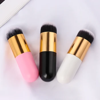 

2019 New Soft Cute Flat Chubby Pier Foundation BB Face Powder Contour Brushes Multi-color Women Beauty Makeup Cosmetic Tools