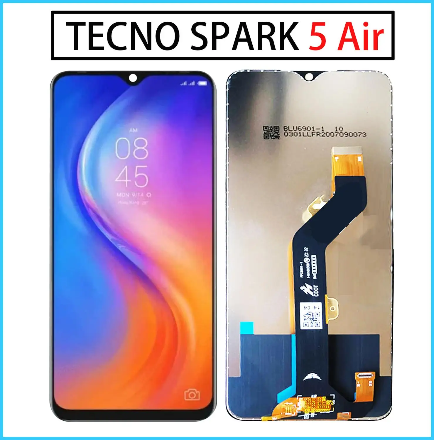 

New 7inch LCD For TECNO SPARK 5 AIR KD6 LCD Display + Touch Screen Digiziter Assembly With Tools