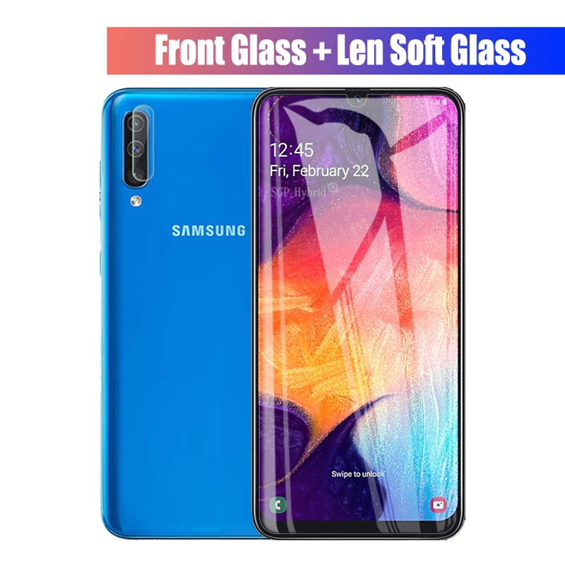 2-в-1 Камера Стекло для samsung A50 50 Экран протектор Galaxy A40 A70 A30 A20 A10r Закаленное стекло