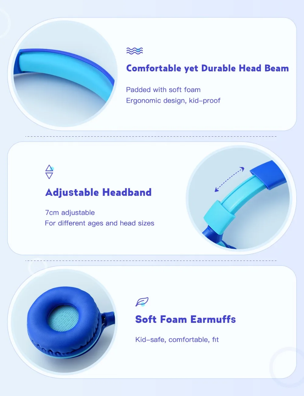 Mpow CHE1 Kids Wired Headset Headphones with 3 5mm Audio Jack Mic Volume Limit 2020 Portable Cute Children Learning Headphone
