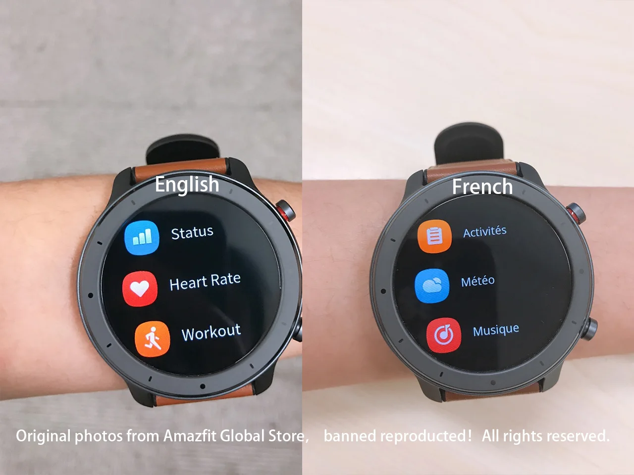Глобальная версия Amazfit GTR smart watch 47 мм активно-матричные осид, Экран 24 дней работы от аккумулятора gps часы 50ATM водонепроницаемый плавательный черный Цвет