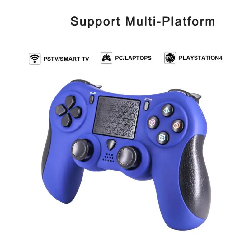 

Wireless Bluetooth Gamepad Dual Vibration Game Handle Controller for PlayStation 4 Touch Panel Joypad for Gaming Lovers Supplies