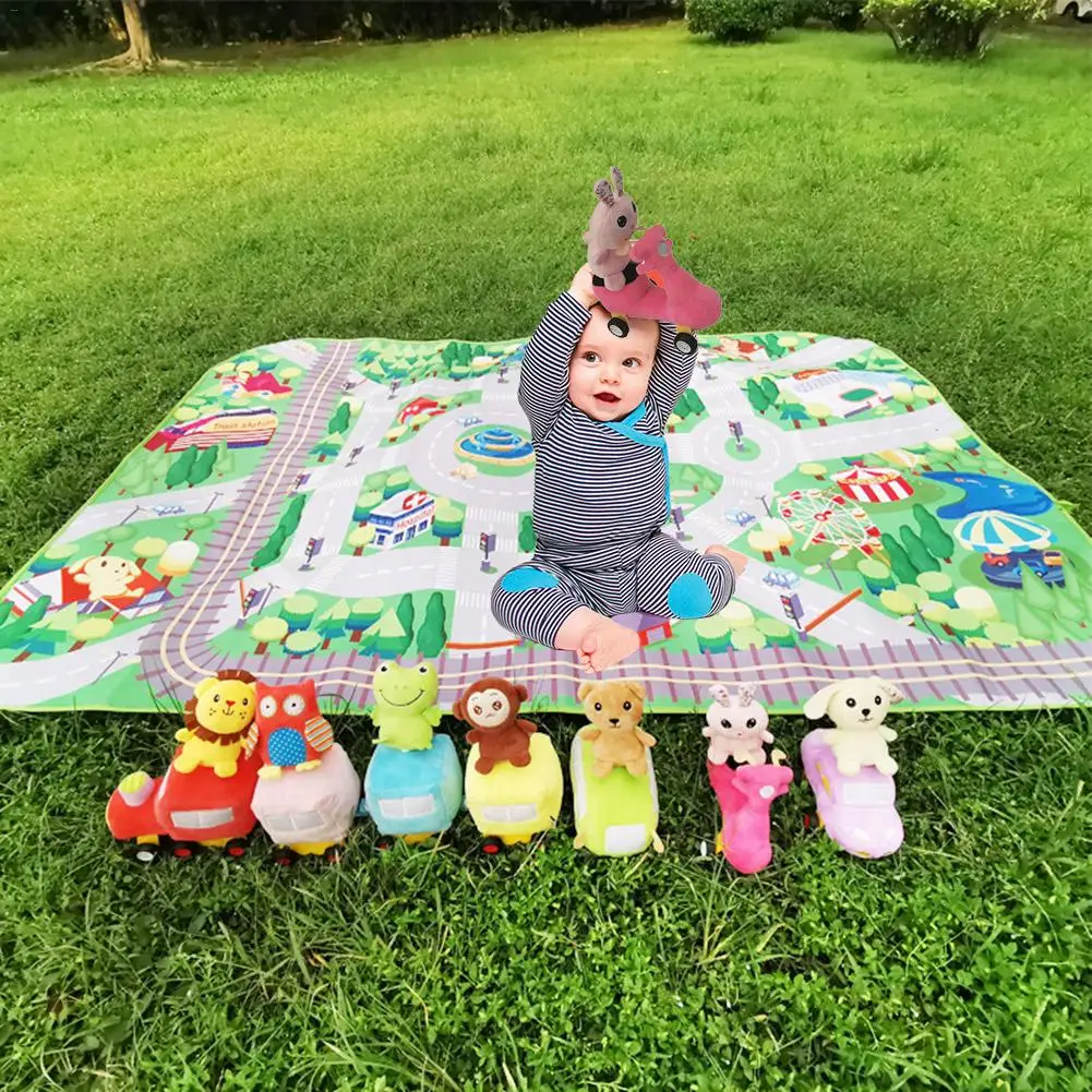 

Baby Play Mat And Plush Toys Pretend Play Toys For Tummy Time Multi-functional Baby Game Toys Baby Children Birthday Gifts