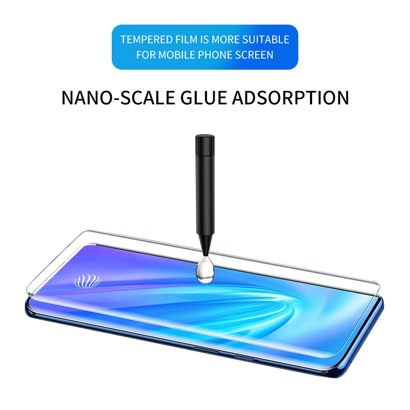 Полный клей УФ жидкое Закаленное стекло протектор для vivo NEX 3 9H полный экран покрытый изогнутый экран протектор для vivo NEX 3