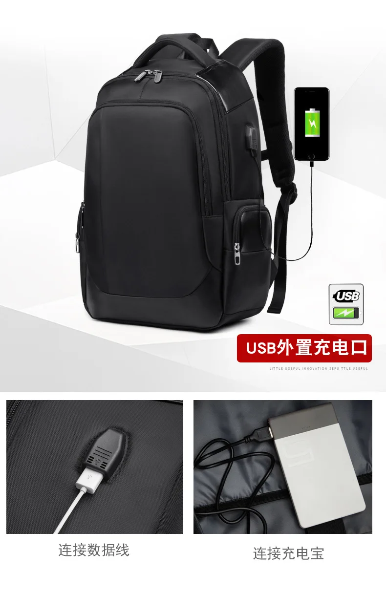 Men Laptop Backpack for 15 ''Computer Waterproof School Backpack Bag for teenage Canvas Shoulder Backpack
