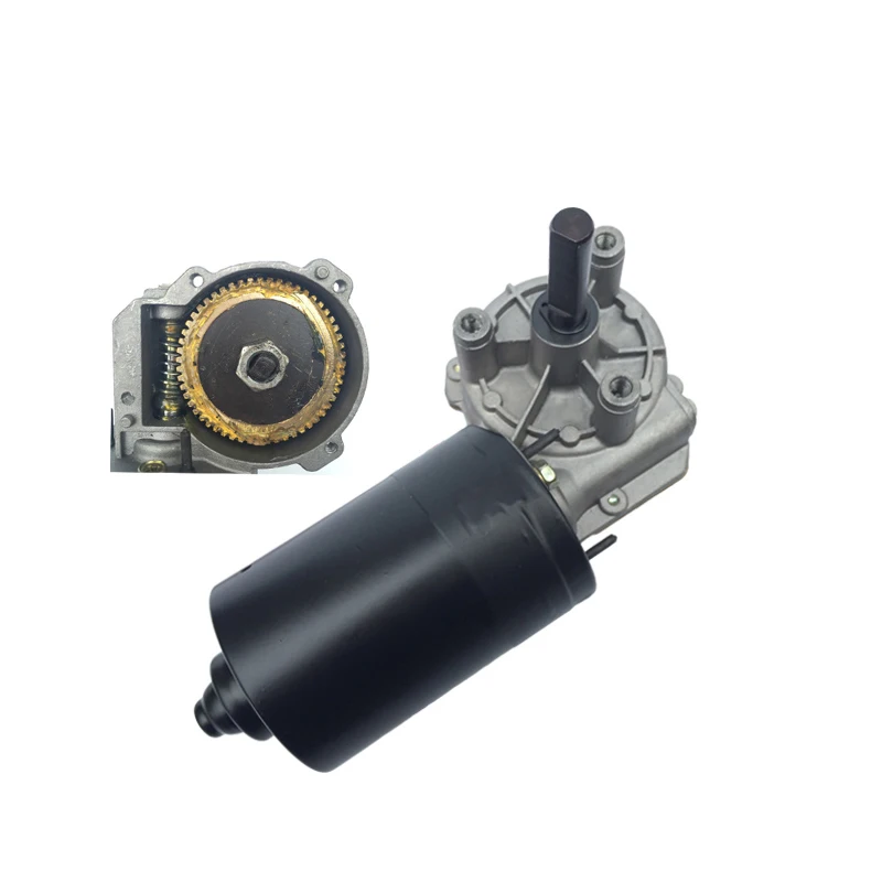 12V 24V 50W 30RPM 40RPM 60RPM DC Worm Gear Motor, Copper Gear