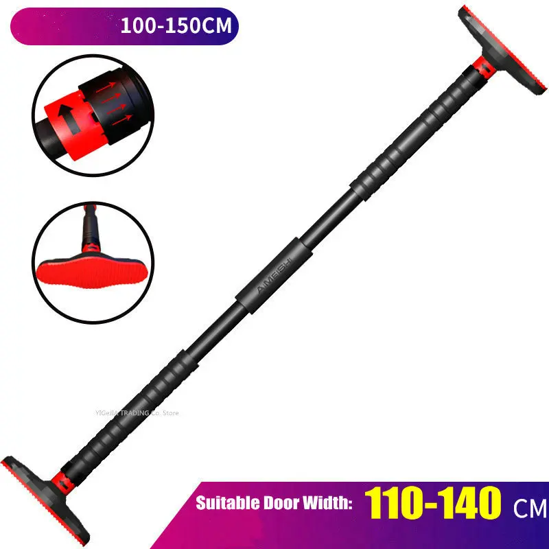 Barre de traction ajustable pour porte - Modèle réglable 65-150cm sans perçage pour largeur 70-140cm