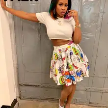 VAZN GHGL11111 Новая мода распродажа белые цвета юные плиссированные короткие юбки ночной клуб ветер мини юбки Офисная Женская юбка