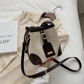 

2020 Fashion Stone pattern Women Bucket Bag Messenger Bag High Quality fashion Shoulder Bag Simple Crossbody Bag Tote