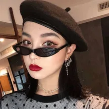 Эллиптические Взрослые пластиковые маленькие женские солнцезащитные очки тренд модные брендовые дизайнерские трендовые товары очки