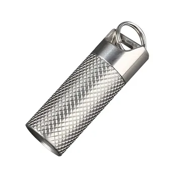 

Durable Portable Case Titanium Alloy Travel Pill Container Outdoor Medicine Bottle Waterproof Home Elderly People Holder Box