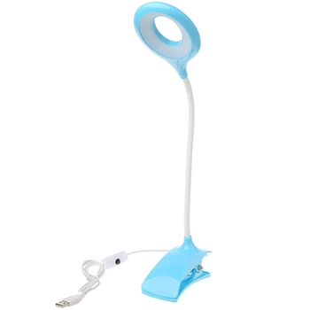 

LED Flexible USB Clipper Clip Desk Lamp Children Eye Protection Study Table Lamp Q0KF