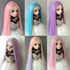 1/3 1/4 1/6 1/8 1/12 bjd sd doll long straight hair high temperature fiber hair blue doll wig multi-color doll accessories ► Photo 2/6