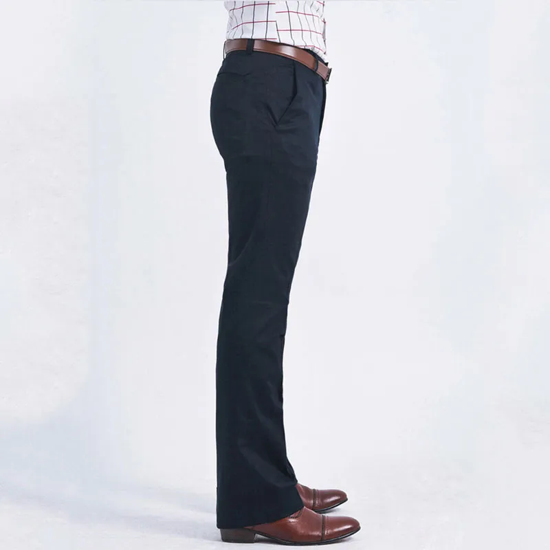 Winter Men's Thick Micro-bell Pants Slim Korean version of the Hot-free Big Pants Men's Black Bell