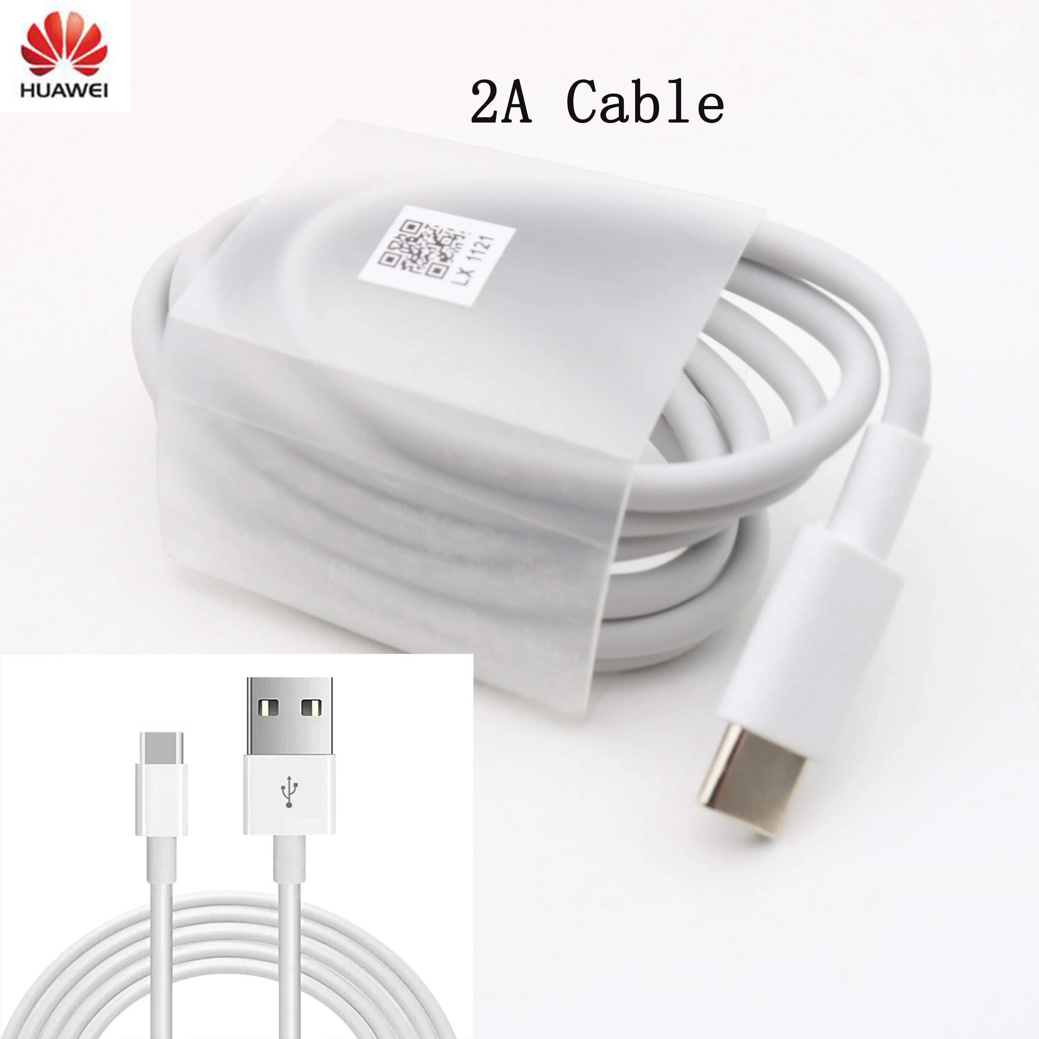 Оригинальный кабель HUAWEI 100 см 2A для быстрой зарядки Type-c с поддержкой передачи