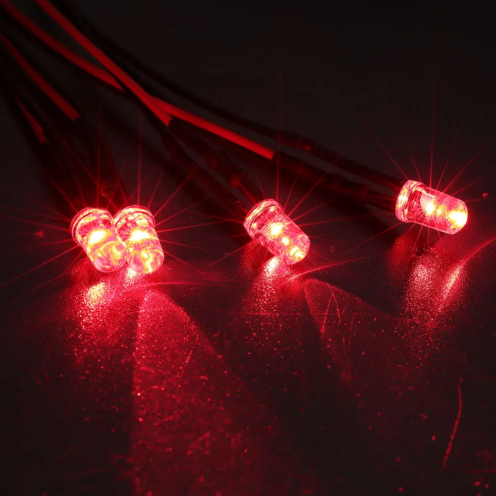 Red 5MM Lamp 5 Color Replacement Car Home Furniture LED Bulb Flexible F5 DIY Lighting Fixture Indicator Light Decoration Boat - Цвет: Red