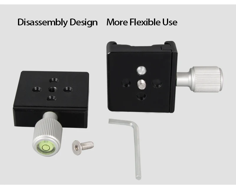 adaptador para liberação de braçadeira montagem de lente trilho deslizante para câmera tripé com cabeça de bola