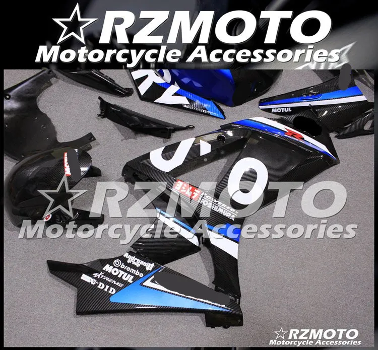 ABS мотоцикл обтекатель комплект для SUZUKI GSXR1000 K7 2007-2008 год кузов углеродное волокно краска магазин № 1082