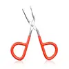 Makeup Scissors Practical Flat Tip Eyebrow Tweezer Clamp Clipper Makeup Scissor Hair Removal Tool 1