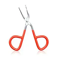 Makeup Scissors Practical Flat Tip Eyebrow Tweezer Clamp Clipper Makeup Scissor Hair Removal Tool 1