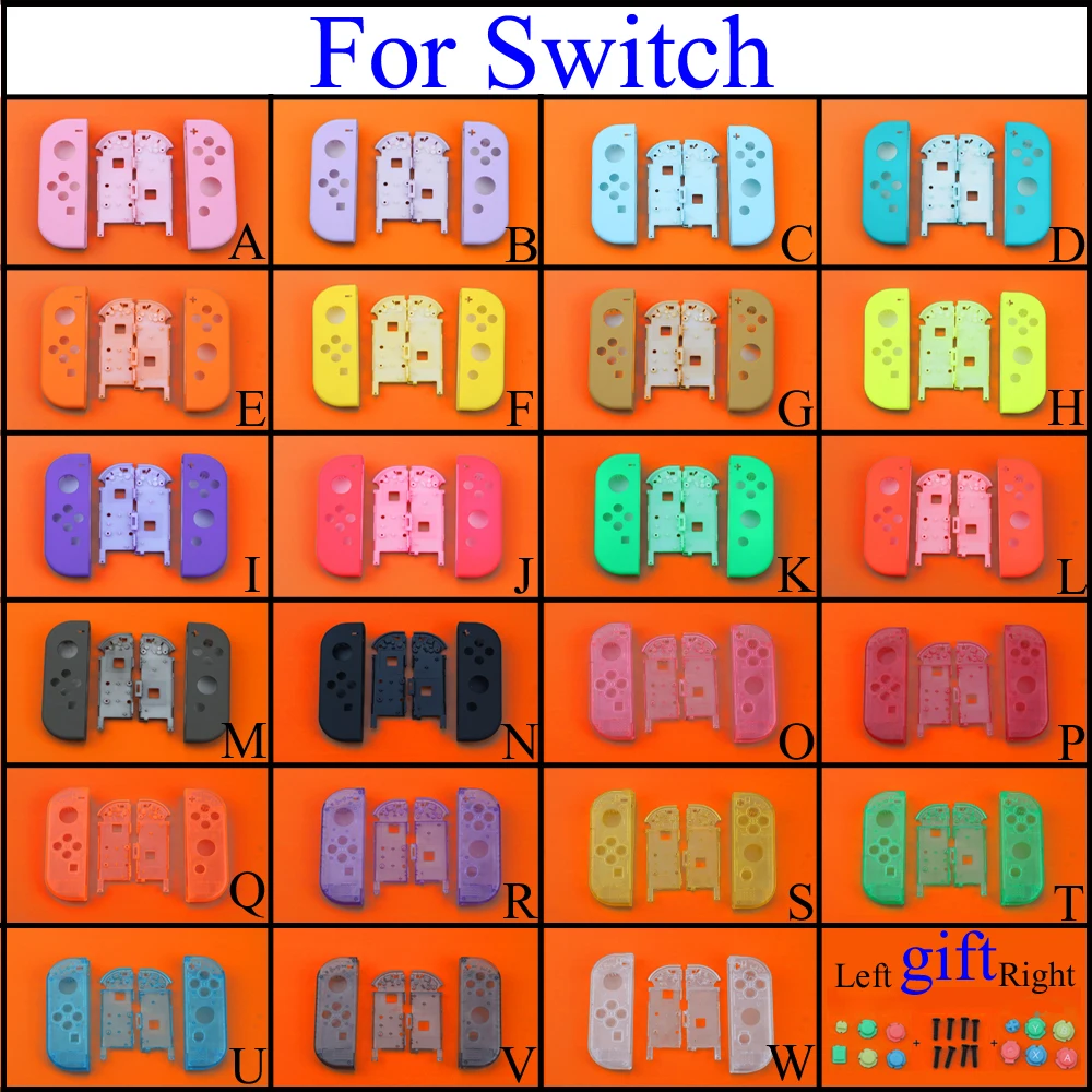 

YuXi for Nintend Switch NS NX joy-con controller case gamepad housing plastic shell replacement