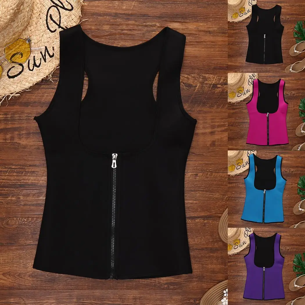 Women Slimming Body Shaper Underwear U-shape Corset Zipper Slim Vest | Женская одежда