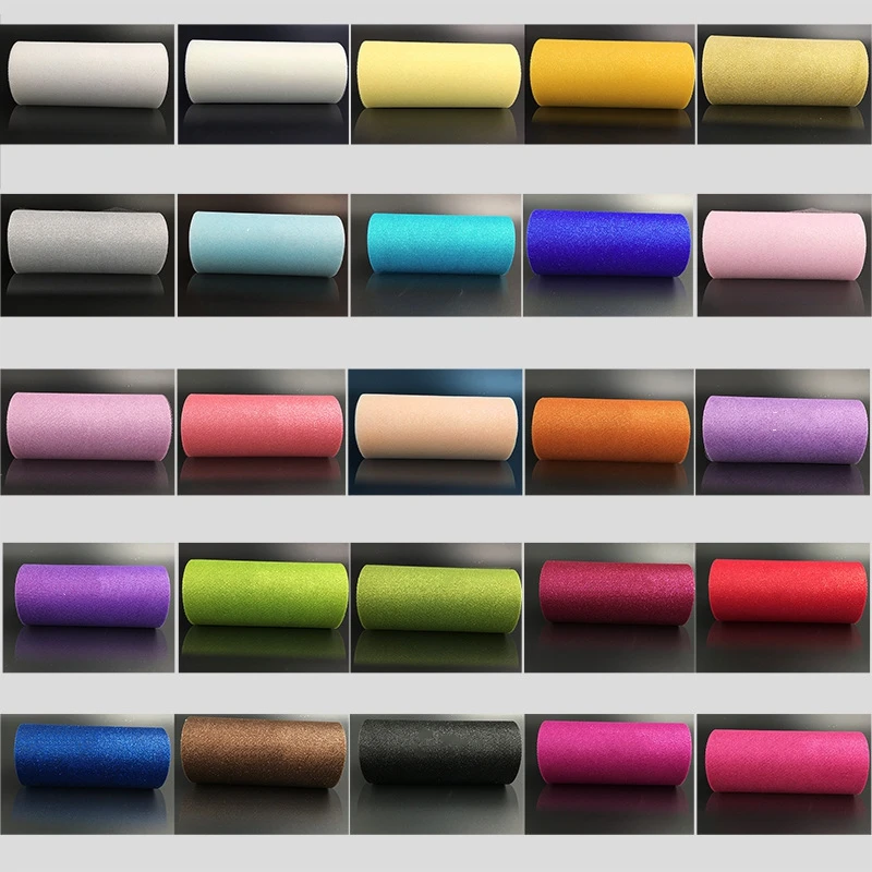 

15cm 25 Yards Glitter Tulle Roll Spool DIY Sequin Tulle Mesh Tulle Net Fabric TUTU Skirts Wedding Table Runner Party Decoration