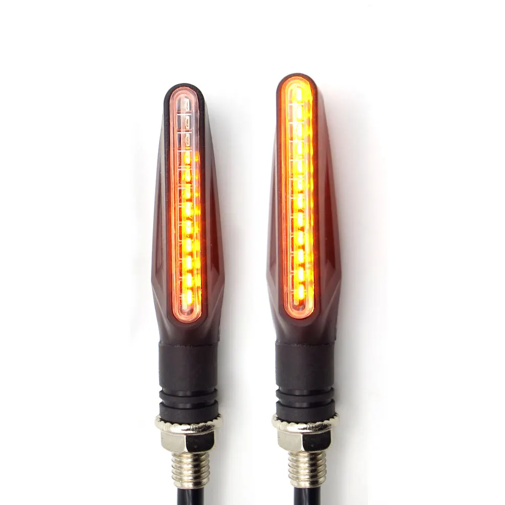 HUA-2PCS Универсальный светодиодный мотоцикл, мигающий, поворотный, singal для yamaha raptor 700 honda zoomer suzuki gs 500 KTM 350 exc z1000sx - Цвет: HUA-2PCS