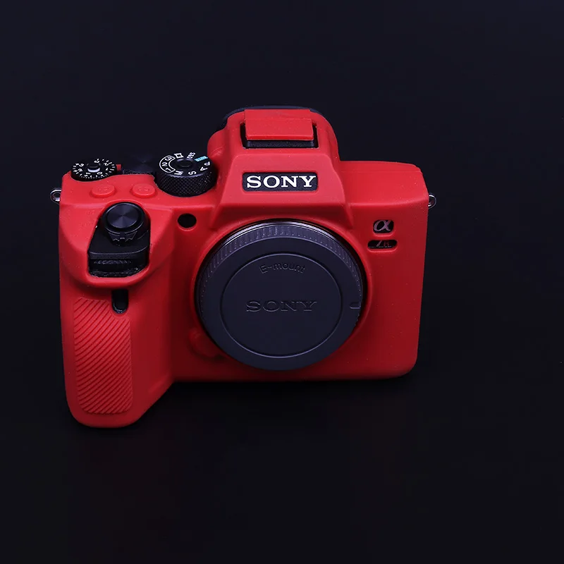 Силиконовый чехол для камеры, сумка для камеры sony Alpha a7R IV ILCE-7RM4 A7RM4 ≥7r IV A7M4 A74, сумка для sony - Цвет: red