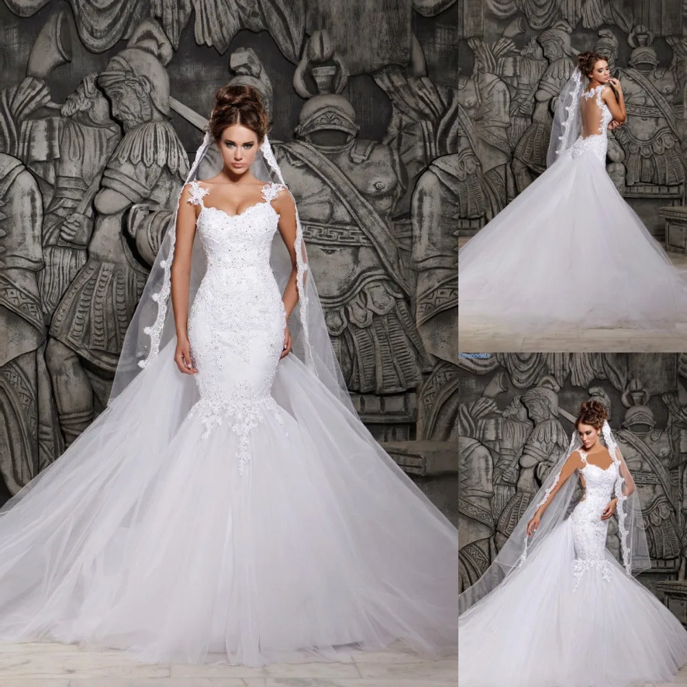 Vestido Longo Festa Casamento Madrinha Лучшая Русалка с коротким рукавом Тюль винтажные Свадебные платья Мать невесты платья