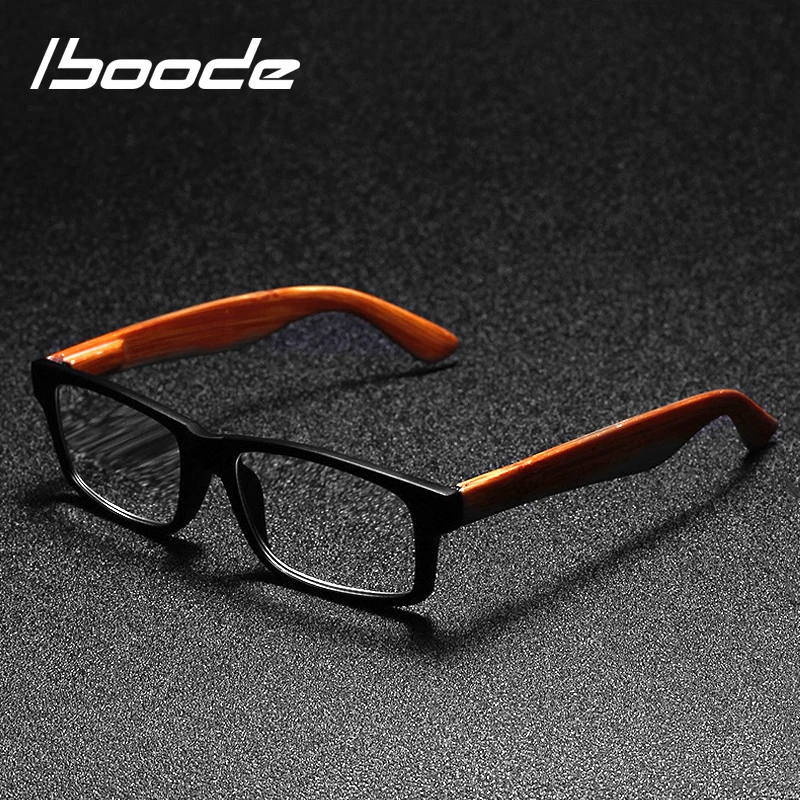 Iboode очки для чтения мужчин и женщин дальнозоркие унисекс модные деревянные с