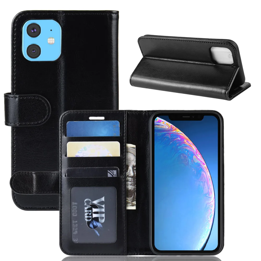 Для Apple iphone 11 Футляр для телефона с магнитом PU бумажник мешки кожаные для телефона чехол для iphone 11 с отделением для карт Стенд держатель Чехол 6,1 дюймов