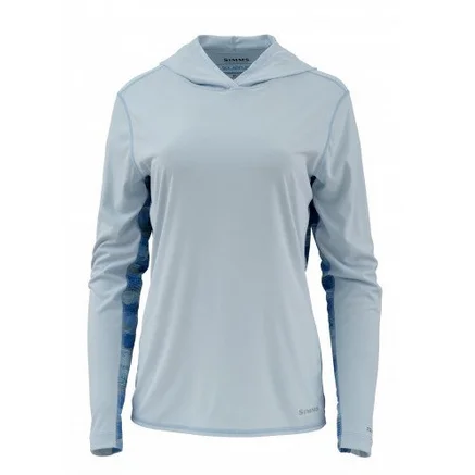 light blue Женская рубашка SolarFlex с капюшоном, рубашки для рыбалки, рубашки для кемпинга, походов - Цвет: light blue
